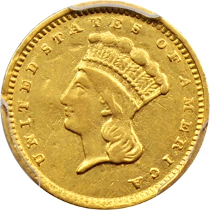 image for: 1857-C G$1 PCGS XF45