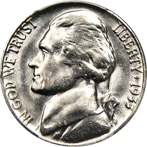 image for: 1955-D/S 5c PCGS MS65