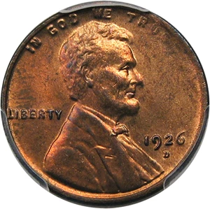 image for: 1926-D 1c PCGS MS64 RB