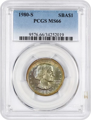 image for: 1980-S SBA $1 PCGS MS66