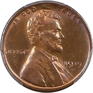 image for: 1919-D 1c PCGS MS63 BN