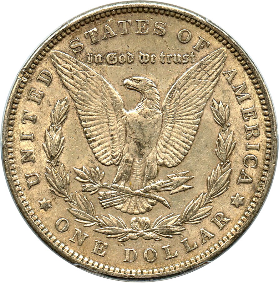 image for: Top 100 VAM: 1891 $1 PCGS AU53 (VAM-2, Doubled Ear)