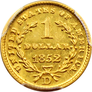 image for: 1852-D G$1 PCGS AU58
