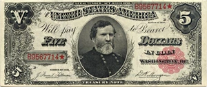 image for: FR. 363 1891 $5 Treasury Note PCGS Extremely Fine 45