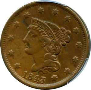 image for: 1843 1c PCGS XF40 (Petite Head, Small Letters)