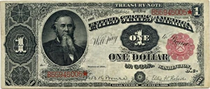 image for: FR. 352 1891 $1 Treasury Note PCGS Very Fine 30