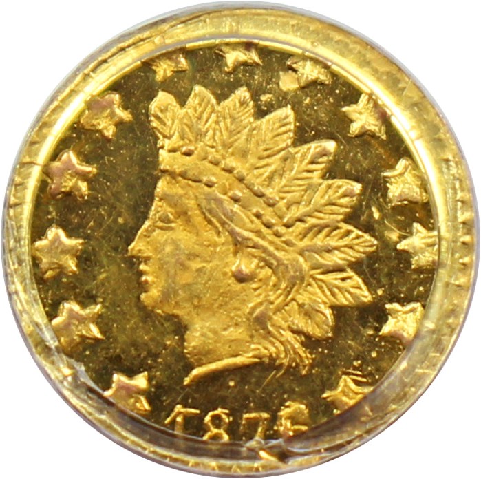 image for: 1876/5 Cal. Gold 50c PCGS MS63 (BG-1059)