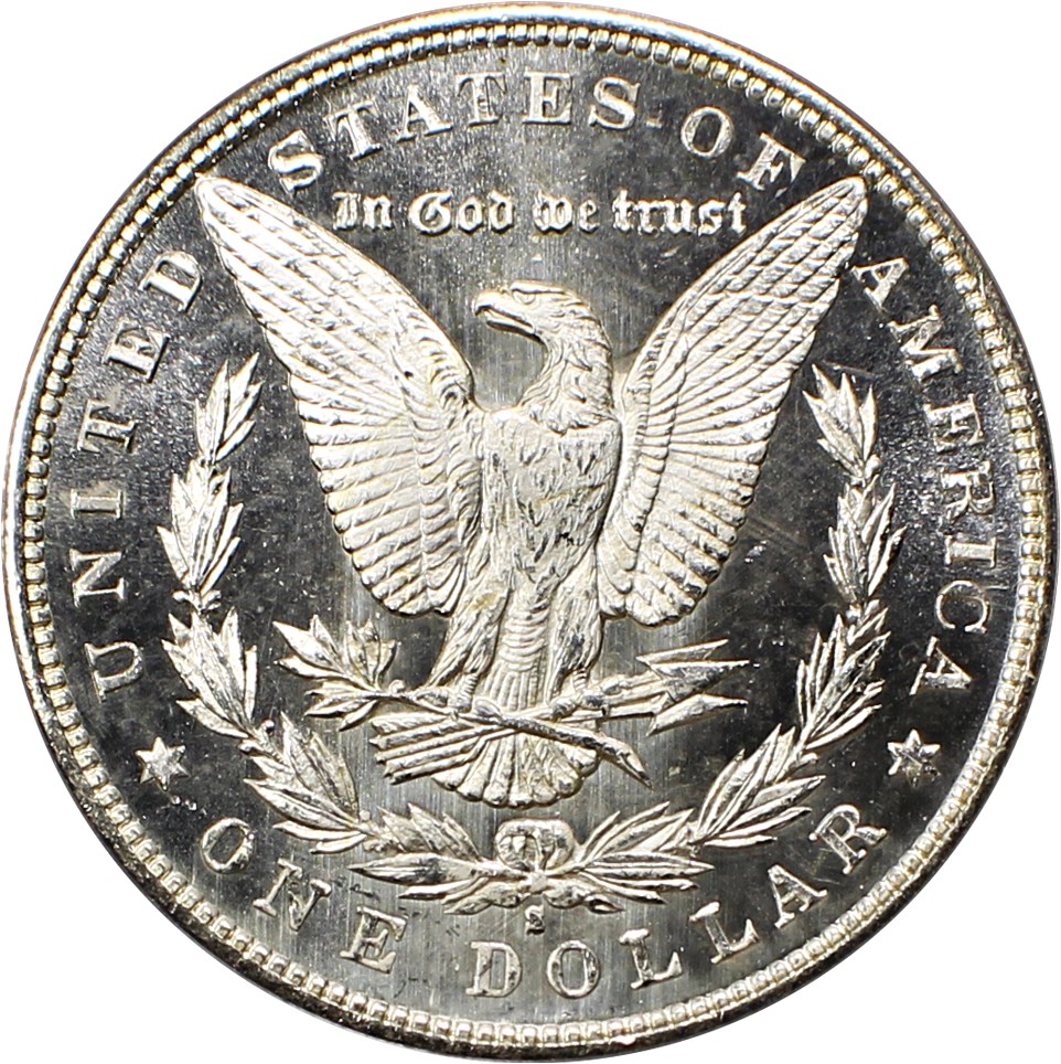 image for: 1880/9-S $1 PCGS MS64 DMPL