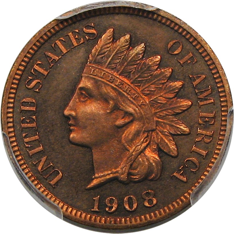 image for: 1908 1c PCGS Proof 64 RB
