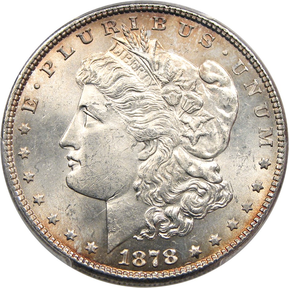1878 7/8TF Morgan Dollar Strong, 7/7 VAM 42 Mint State (MS