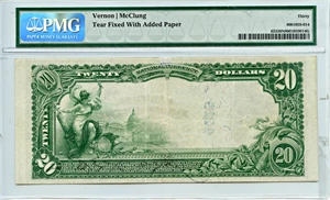 image for: FR. 653 1902 Third Charter Period 3rd Issue Plain Back $20 PMG Very Fine 30