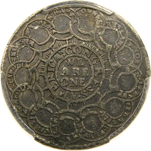 image for: 1776 Continental Dollar $1 PCGS VF35 (CURENCY, Pewter)