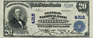image for: FR. 653 1902 Third Charter Period 3rd Issue Plain Back $20 PMG Very Fine 30