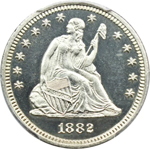 image for: 1882 25c PCGS Proof 66 CAM