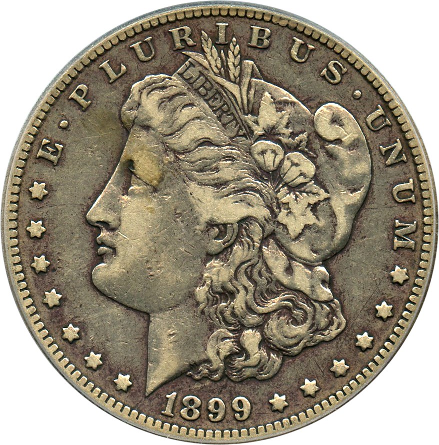image for: Top 100 VAM: 1899-O $1 PCGS VF20 (VAM-31, Micro O)