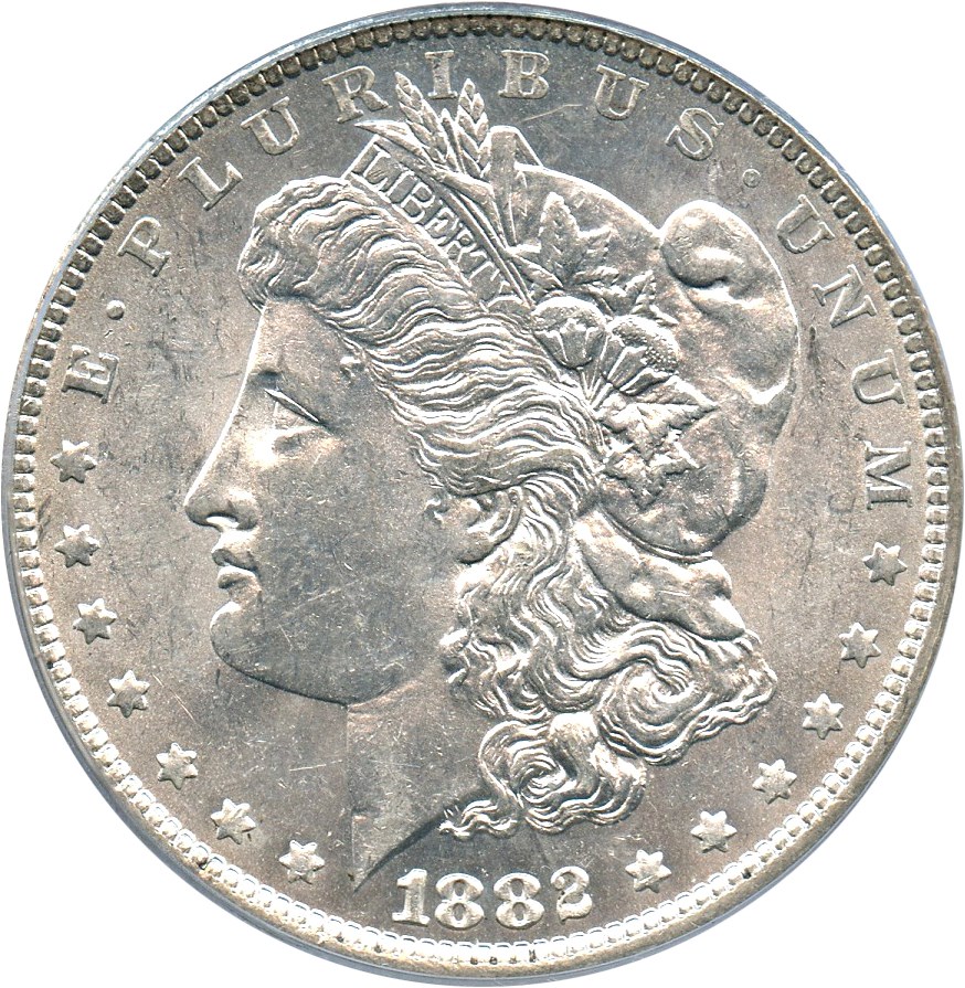 image for: 1882-O/S $1 PCGS AU58 (Weak)