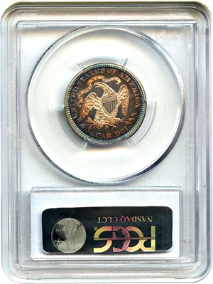 image for: 1866 25c PCGS/CAC Proof 64 CAM (Motto)