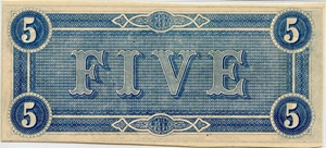 image for: T69 1864 CSA $5 PMG Gem Unc 65 EPQ