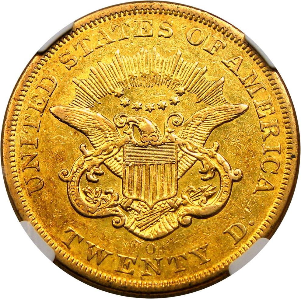 image for: 1857-O $20 NGC XF45