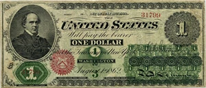 image for: FR. 16 1862 $1 PMG Very Fine 20