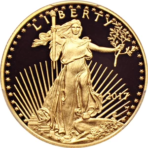 image for: 2017-W Gold Eagle $25 PCGS Proof 69 DCAM