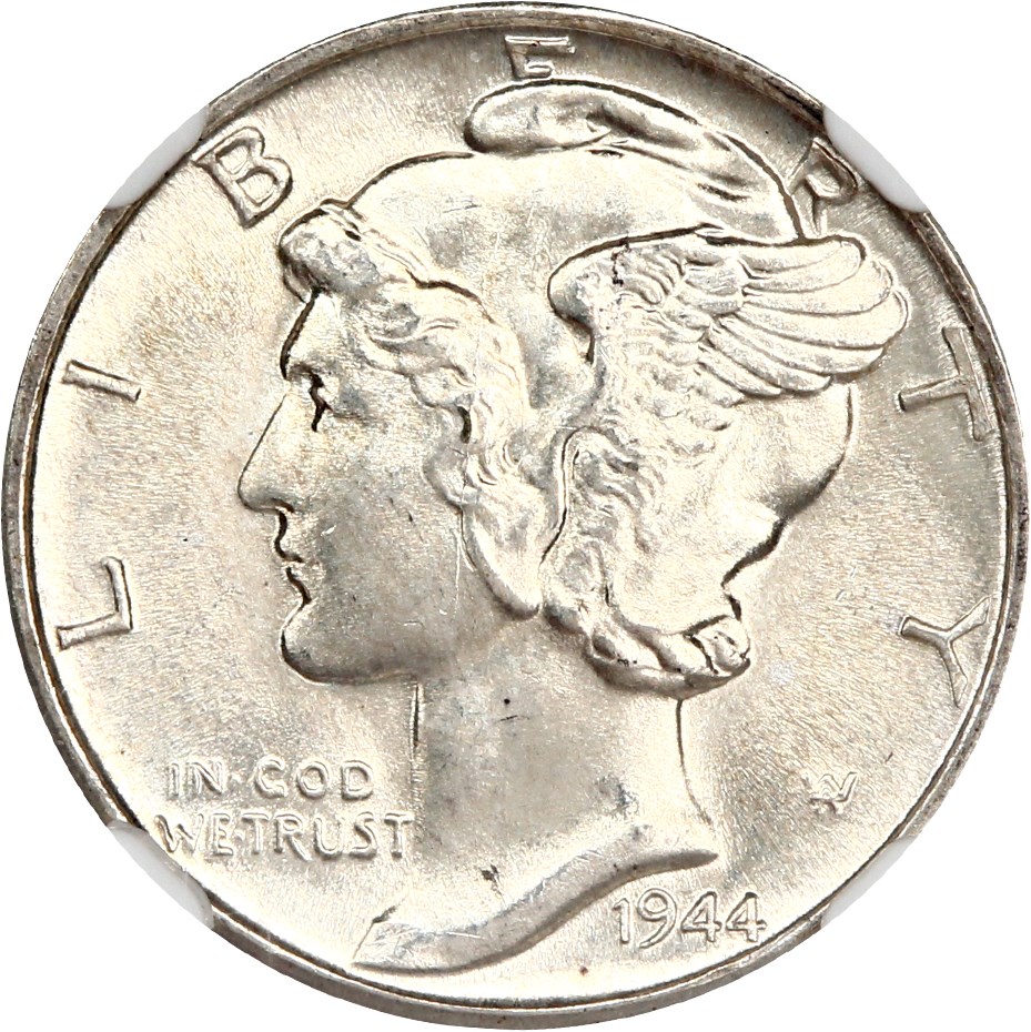 image for: 1944-D 10c NGC MS67