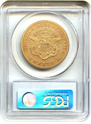image for: 1854 $20 PCGS VF20 (Large Date)