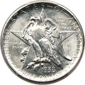 image for: 1938-S Texas 50c PCGS/CAC MS64