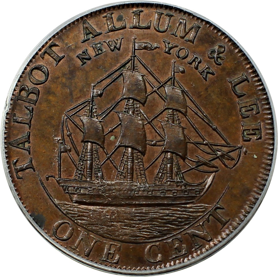 image for: 1794 Talbot Cent PCGS MS64 RB (NEW YORK)