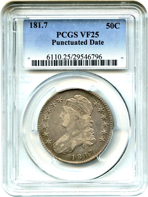 image for: 1817 50c PCGS VF25 (181.7)