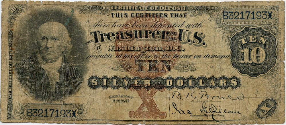 image for: FR. 288 1880 Blackback $10  PMG Very Good 10