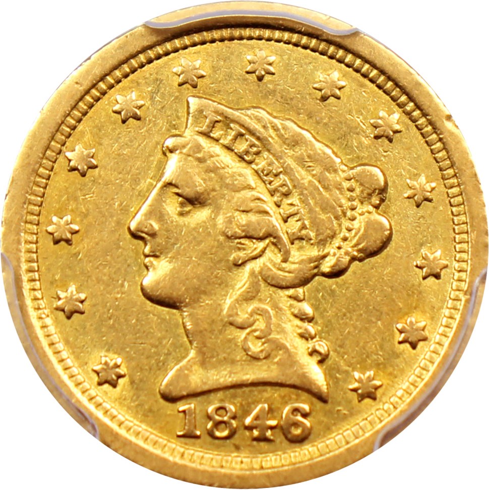 image for: 1846-O $2 1/2 PCGS XF45