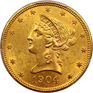 image for: 1904-O $10 PCGS MS62