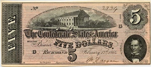 image for: T69 1864 CSA $5 PMG Gem Unc 65 EPQ