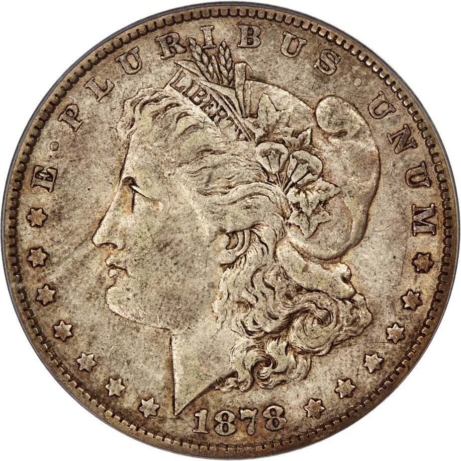 image for: Top 100 VAM: 1878 7TF $1 PCGS VF35 (Reverse of 1879, VAM-220, Tripled R)