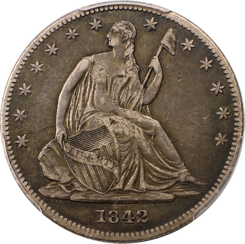 image for: 1842-O 50c PCGS/CAC VF30 (Reverse of 1841)