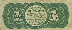 image for: FR. 16 1862 $1 PMG Very Fine 20