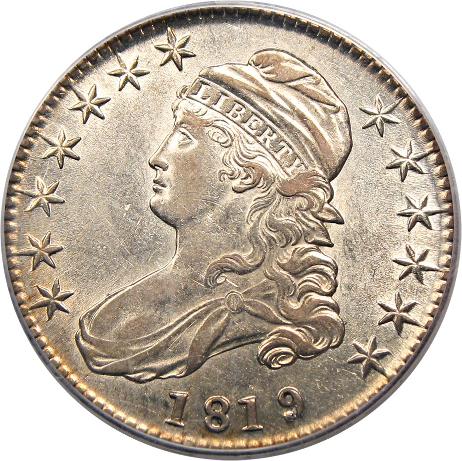 image for: 1819/8 50c PCGS AU53 (O-101, Small 9)