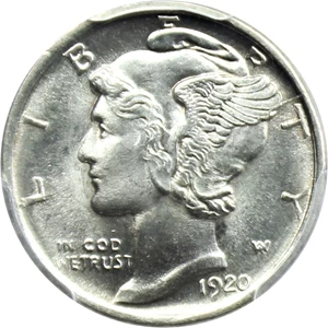 image for: 1920-D 10c PCGS/CAC MS64 FB