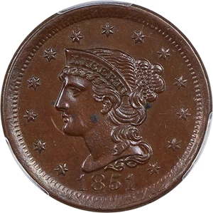 image for: 1851 1c PCGS AU Details (Cleaned)