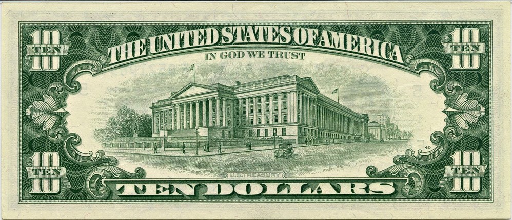 image for: FR. 2017E* 1963A Dark Green Seal $10 Federal Reserve Note Richmond PMG Choice Unc 63 EPQ