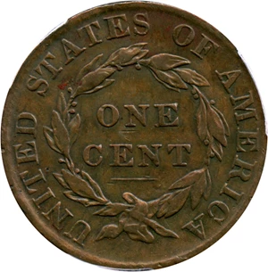 image for: 1824/2 1c PCGS F Details (Cleaned)