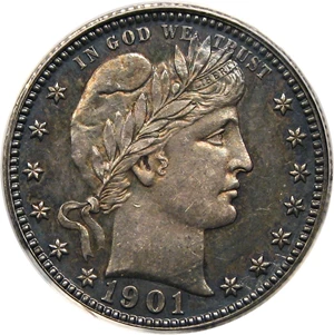 image for: 1901 25c PCGS Proof 63