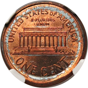 image for: Mint Error: No Date Lincoln 1c NGC MS65 BN (Reverse Capped Die)