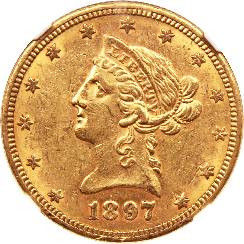 image for: 1897-O $10 NGC AU58