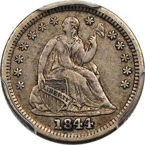 image for: 1844 H10c PCGS/CAC XF40