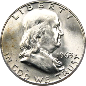 image for: 1963-D 50c PCGS MS66
