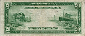 image for: FR. 983a 1914 Blue Seal $20 PMG Very Fine 25