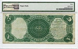 image for: FR. 85 1907 Woodchopper $5 PMG Very Fine 30 (Paper Pulls)
