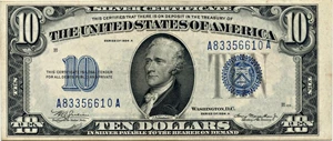 image for: FR. 1702 1934A $10 Silver Certificate PMG Choice Extremely Fine 40